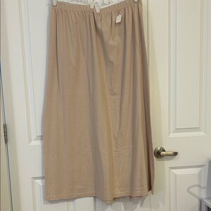 Classic Beige Midi Skirt